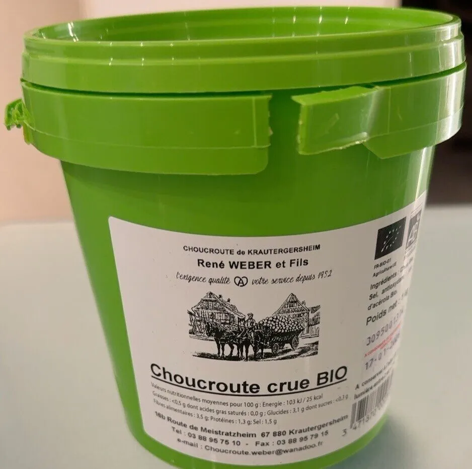 Choucroute crue bio