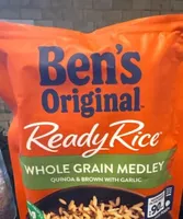 Whole grain medley quinoa and brown with garlic