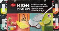 HIGH PROTEIN FRESA/MANGO/COCO/LIMA-LIMÓN MORANGO/MANGA/COCO/LIMA-LIMÃO FRUTA CON TROZOS FRUTA COM PEDAÇOS