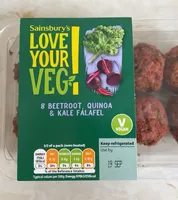 Beetroot quinoa kale falafel