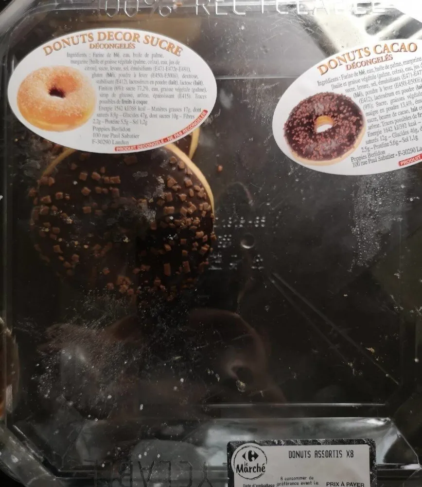Donuts assortis x8