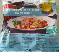 Spadellata di salmone con verdure