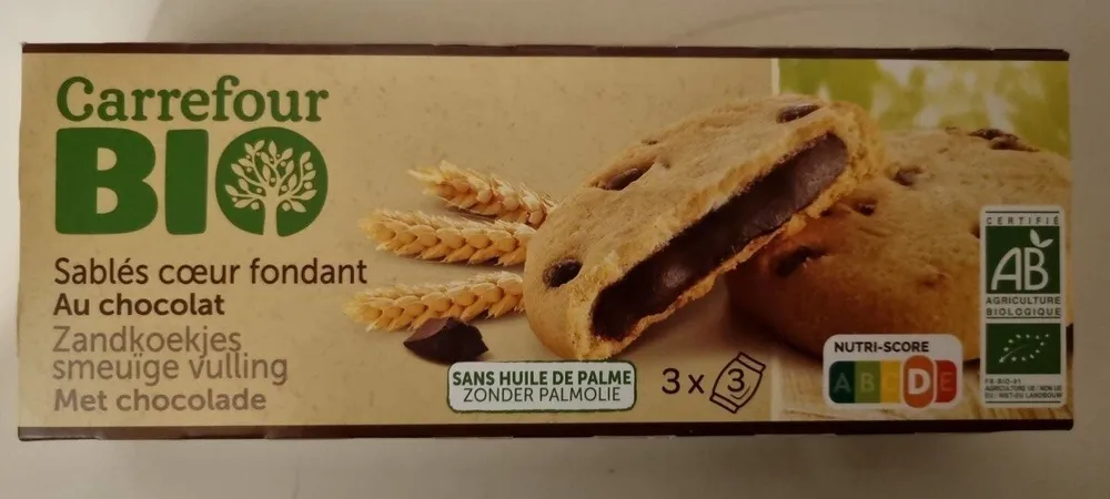 Sablé cœur fondant - Au chocolat