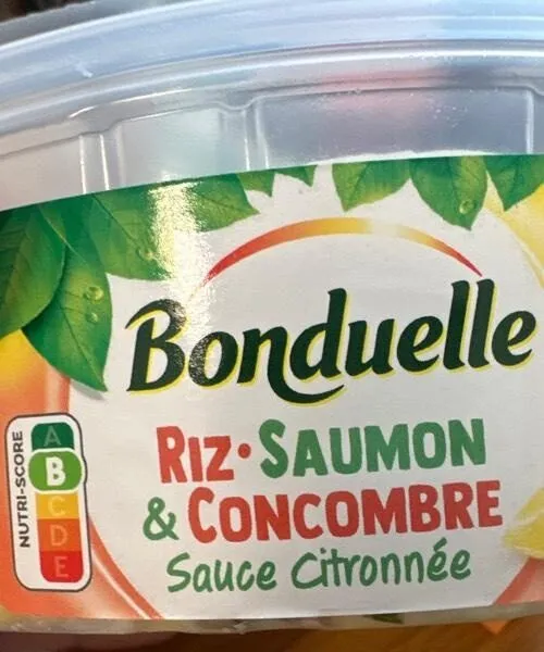 Riz saumon et concombre