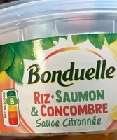 Riz saumon et concombre