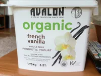 Organic french vanilla yogurt