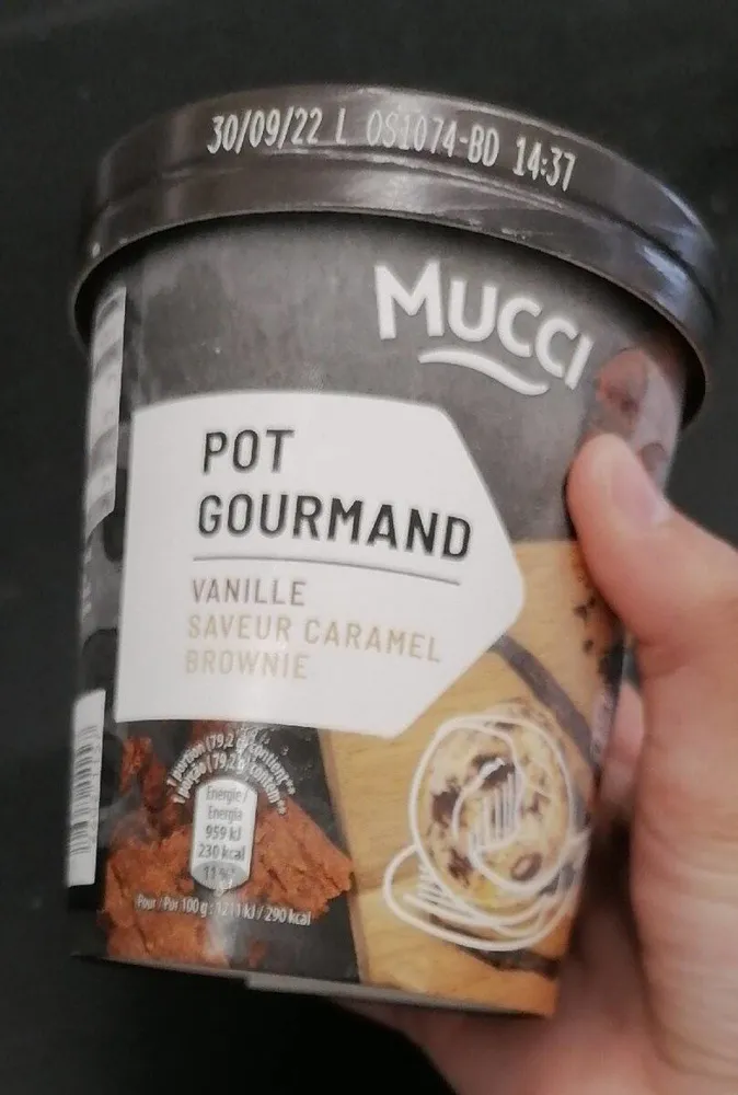 Pot gourmand vanille saveur caramel brownie