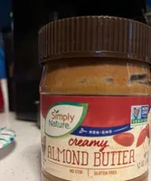 Simply Nature creamy almond butter