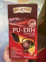 Herbata czerwona Pu-Erh o smaku cytrynowym