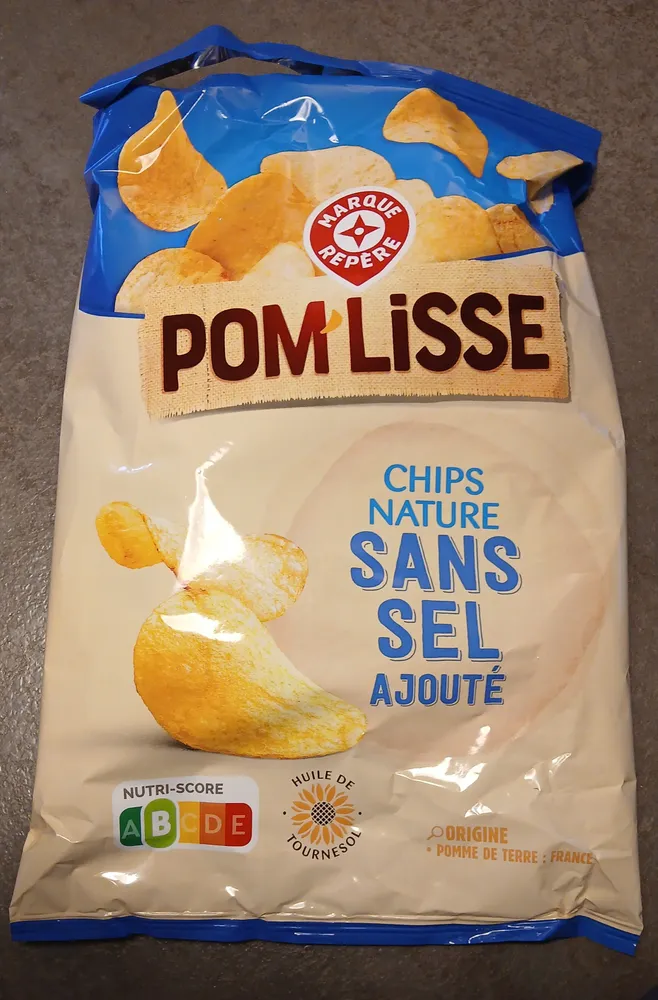 CHIPS NATURE SANS SEL AJOUTÉ