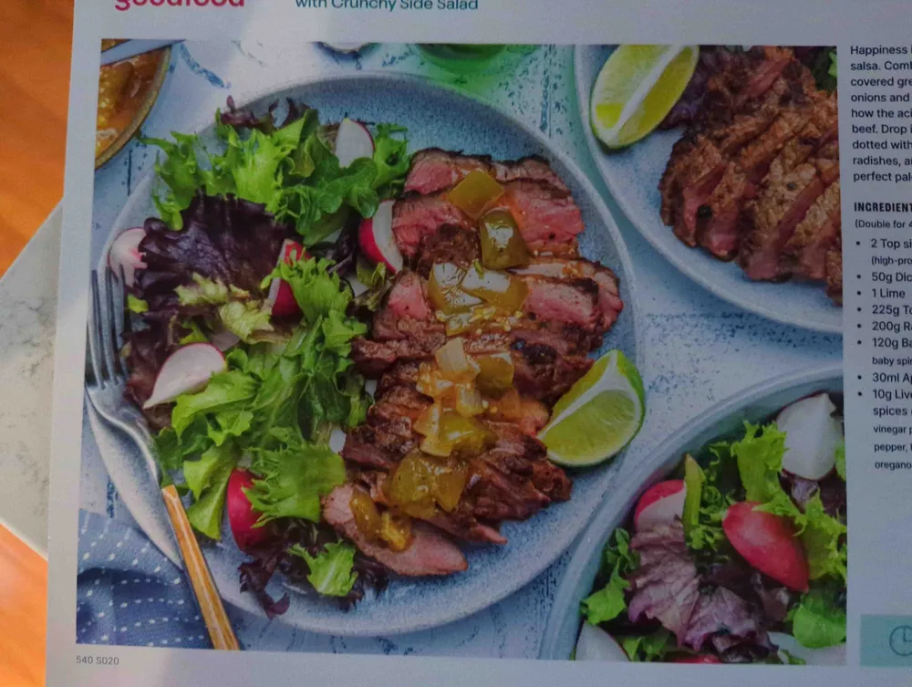 Quick Sliced Steaks & Sautéed Tomatillo Salsa