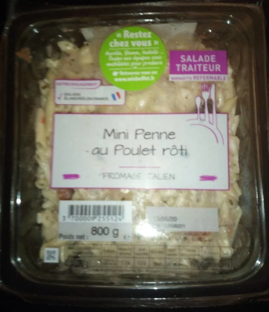 Mini Penne au Poulet rôti