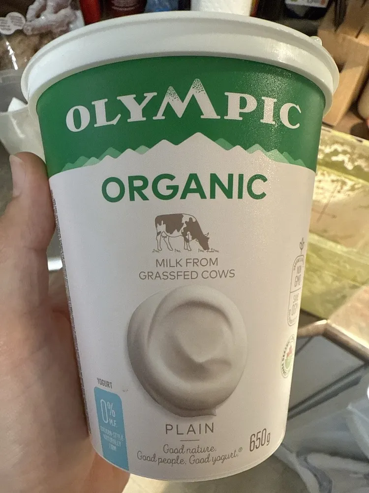 Olympic Organic 0% Balkan Yoghurt