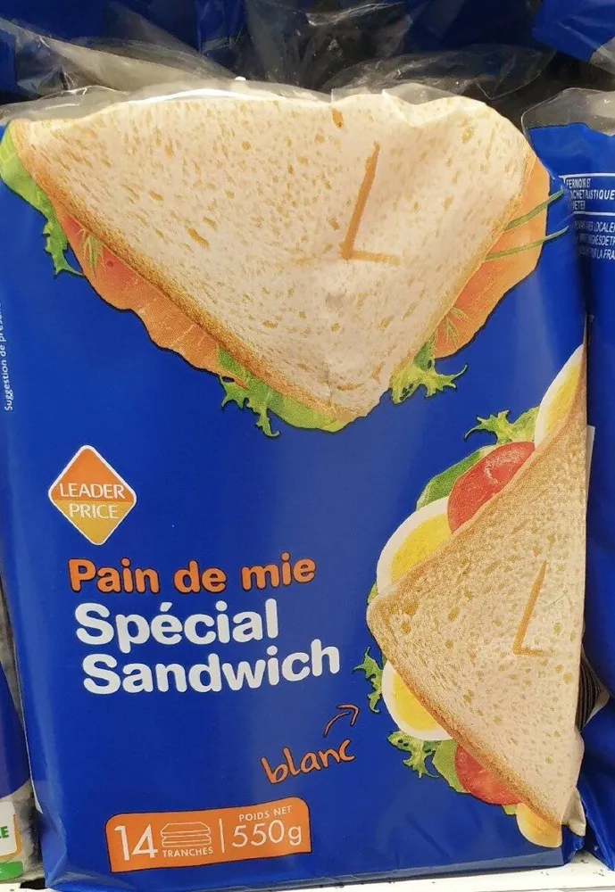 Pain de mie spécial sandwich blanc