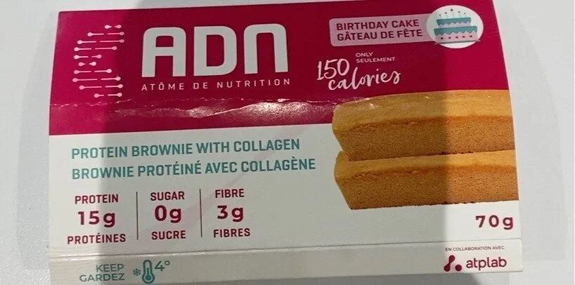 Brownie proteiné avec collagene