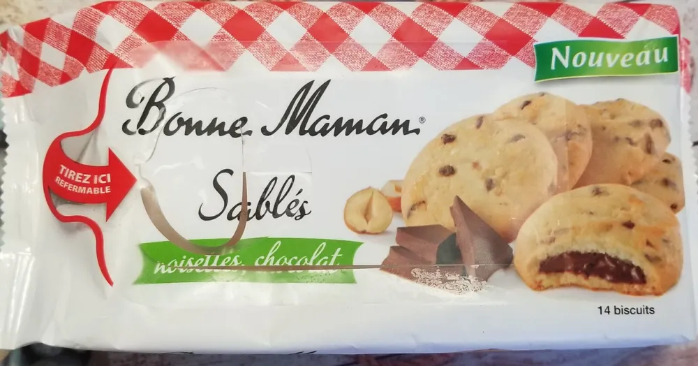 Sablés noisettes, chocolat