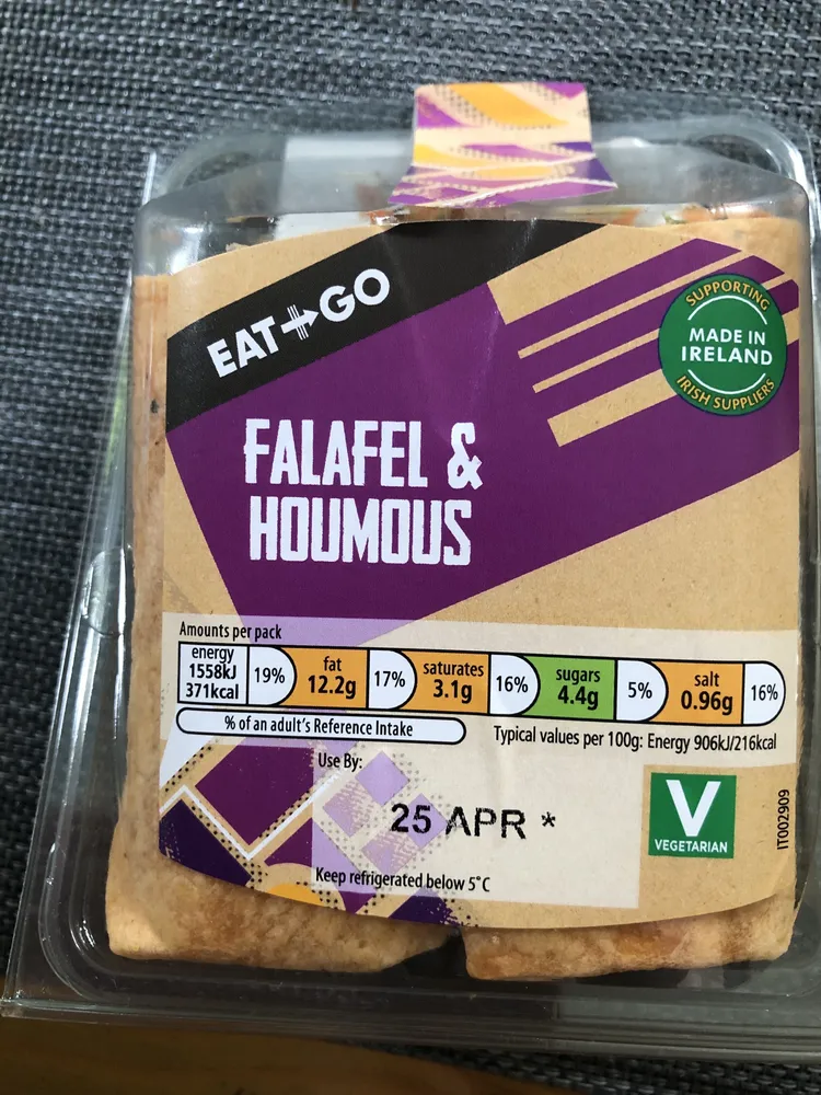 Aldi Falafel & Hummus Wrap