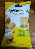 Snatt's Lenteja snacks queso y especias