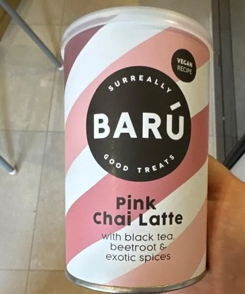 Pink chai latte