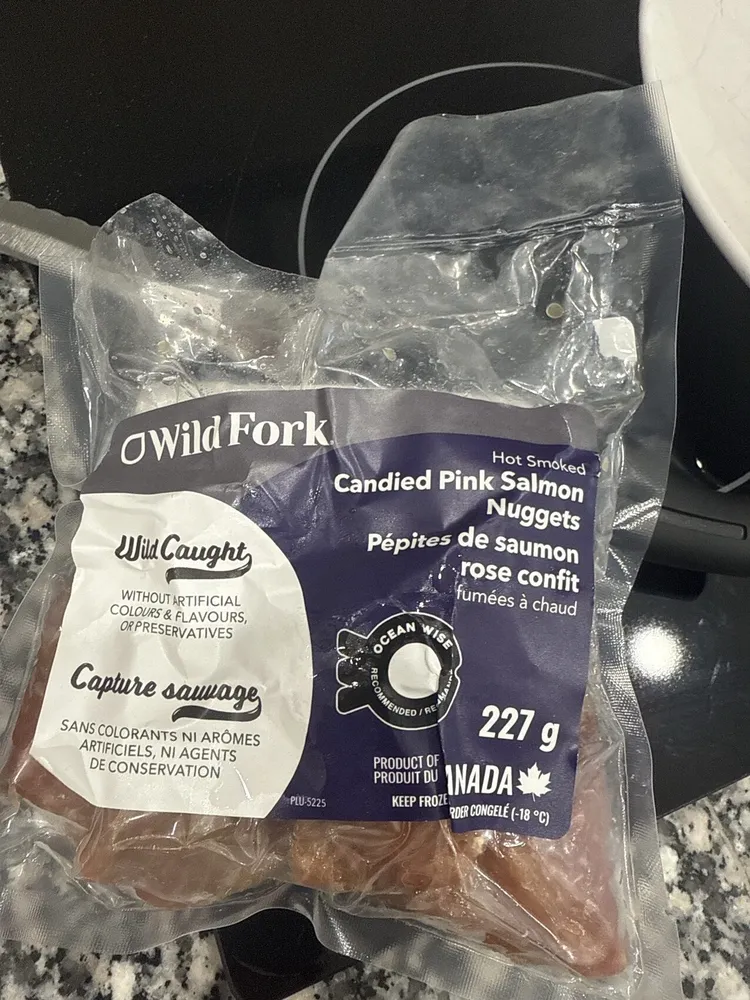 Candied Pink Salmon Nuggets