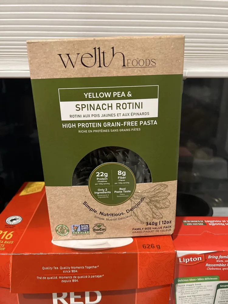 Yellow Pea And Spinach Rotini