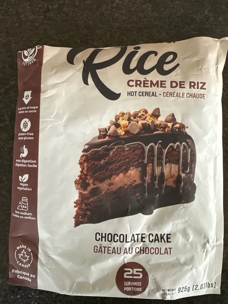 Chocolate Cake Cream Of Rice