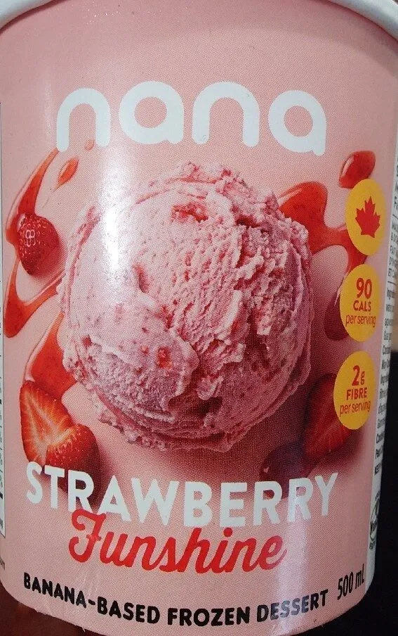 Banana-Based Frozen Dessert - Strawberry Sunshine