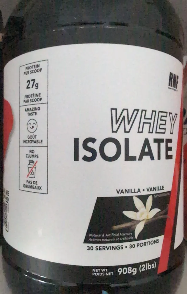 RNF Vanilla whey Isolate