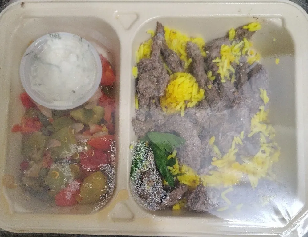 Greek Beef Rice Bowl