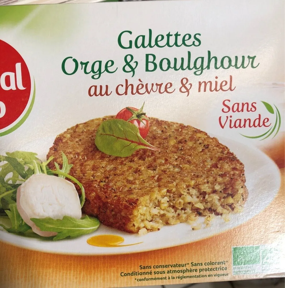 Galettes orge chevre miel
