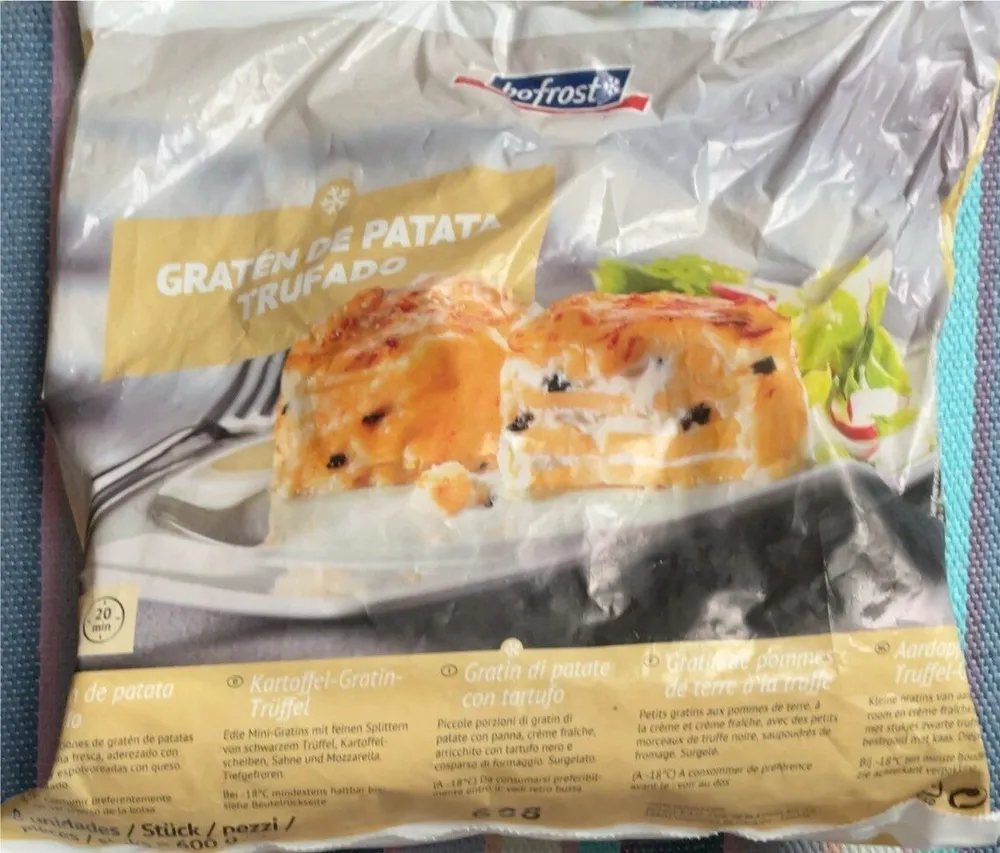 Gratén de patata trufado