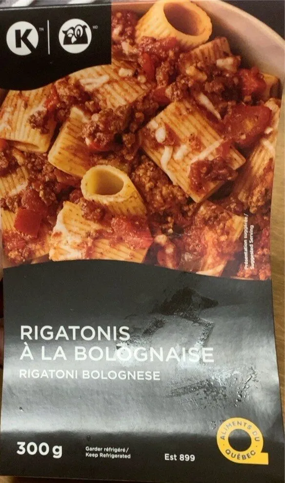 Rigatonis à la bolognaise