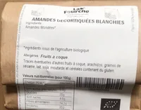 Amandes décortiquées blanchies