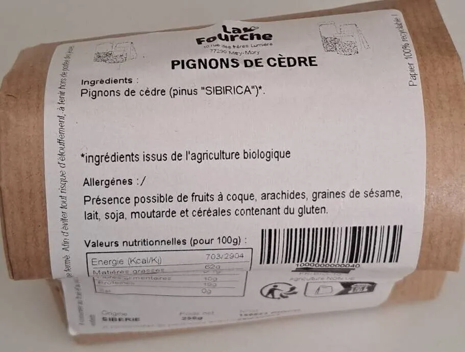 Pignons de cedre