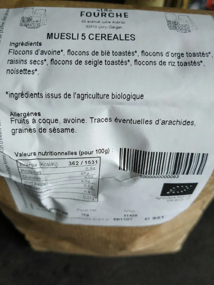 Müesli 5 céréales