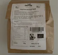 Palet de chocolat noir