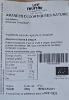 Amandes décortiquées nature