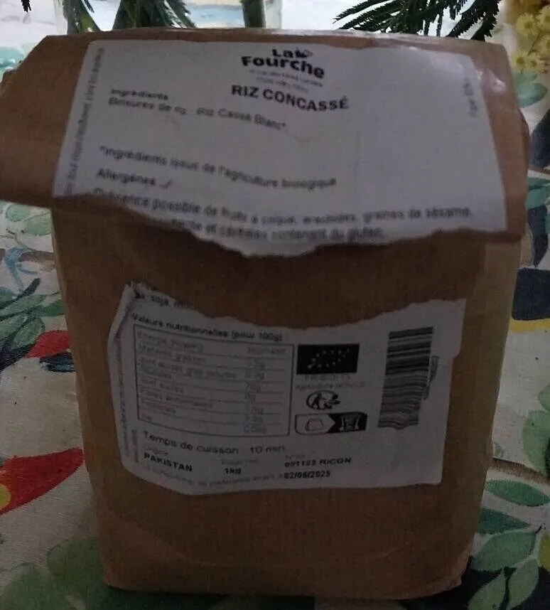 Riz concassé