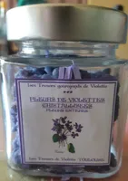 Fleurs de violettes cristallisées
