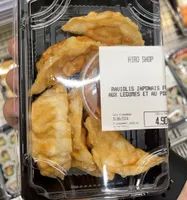 Raviolis japonais frits aux legumes et au poulet