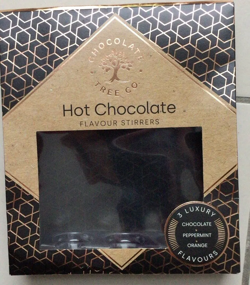 Hot chocolate flavour stirrers