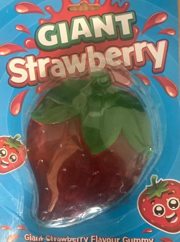 Giant strawberry gummy