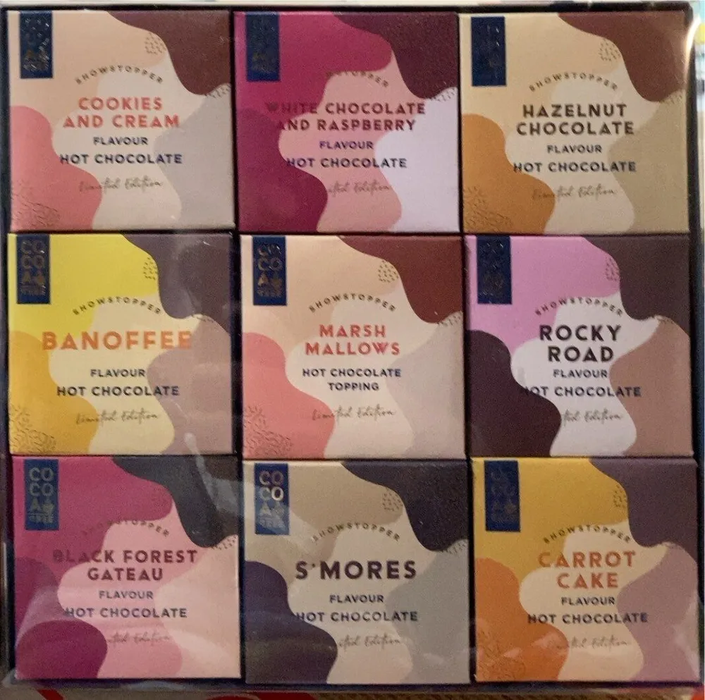 Coffret cadeau chocolats chauds avec guimauves
