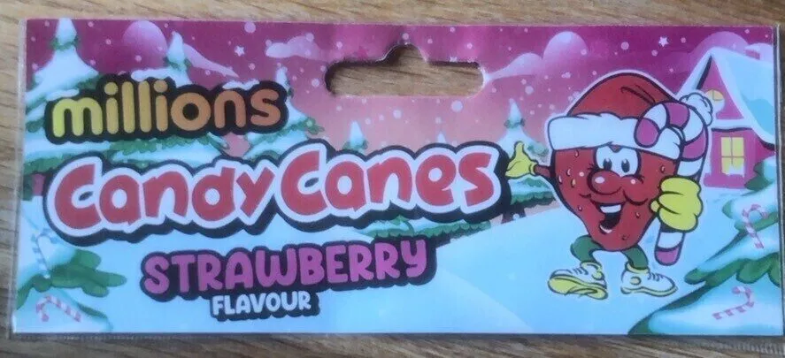 Candy canes fraise