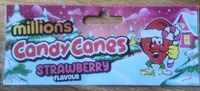 Candy canes fraise