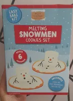 Melting snowmen cookies set
