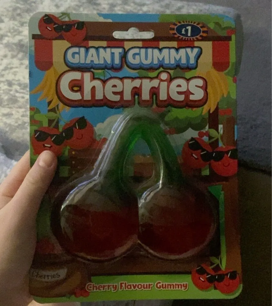 giant gummy cherries