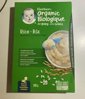 Organic rice baby cereal