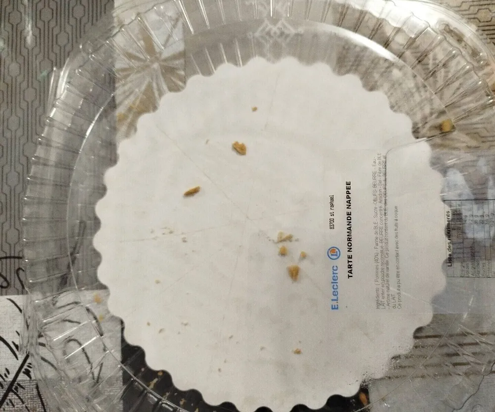 Tarte normande napee