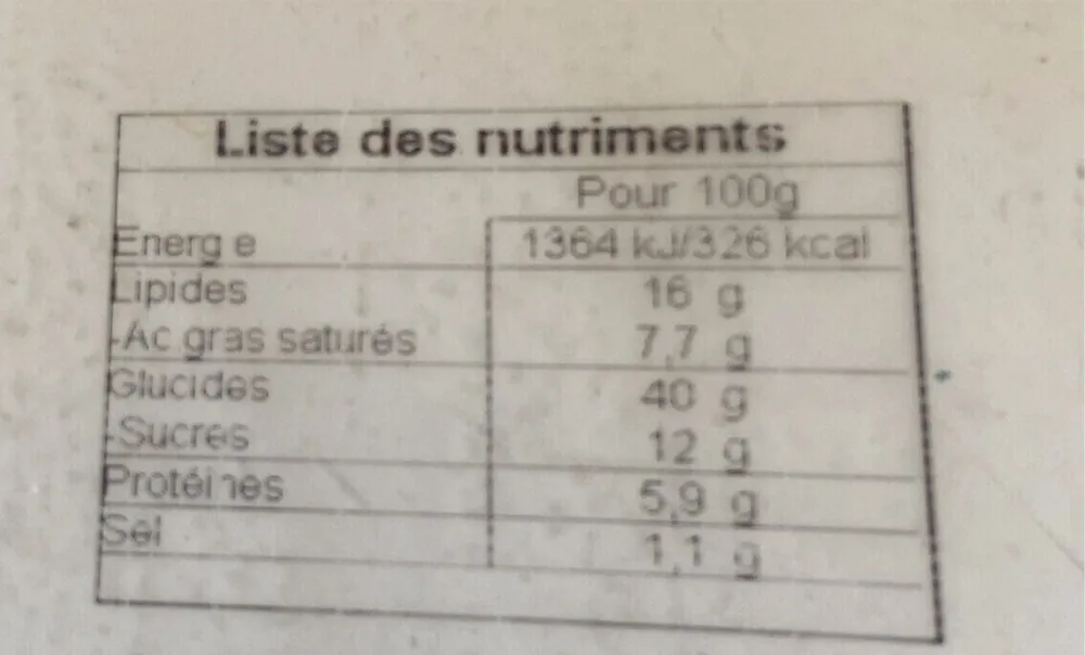 Patte d ours crème pâtissière
